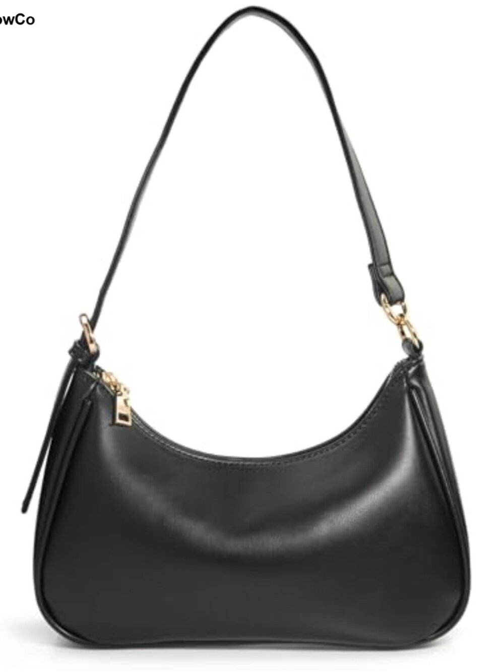 Crescent Shoulder Bag Vegan Leather Crossbody Convertible Handbag